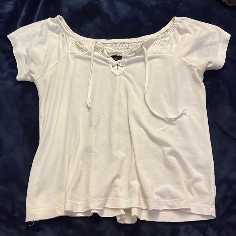 White cotton top